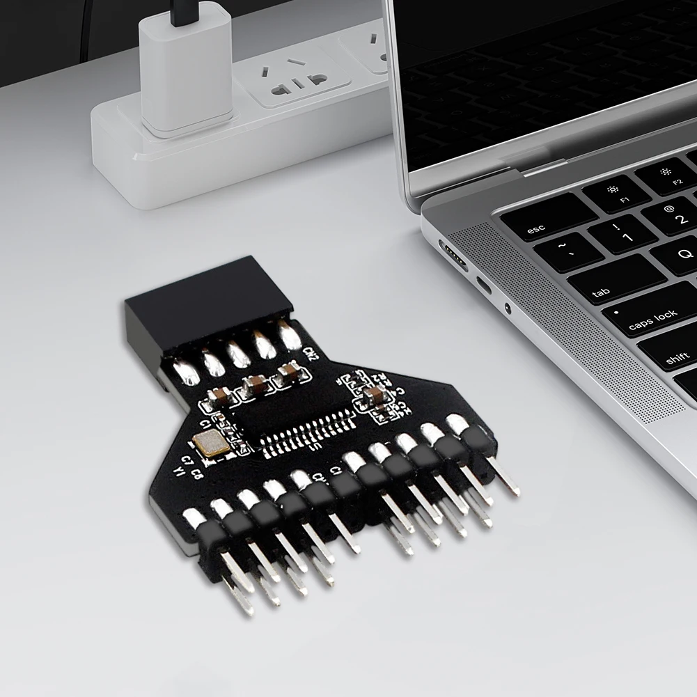 Description Picture 5 of itemMotherboard USB2.0 9Pin Header Splitter USB2.0 9 Pin To USB3.0 19Pin Extension Cable Adapter USB 2.0 Connector for RGB Lamp Fan