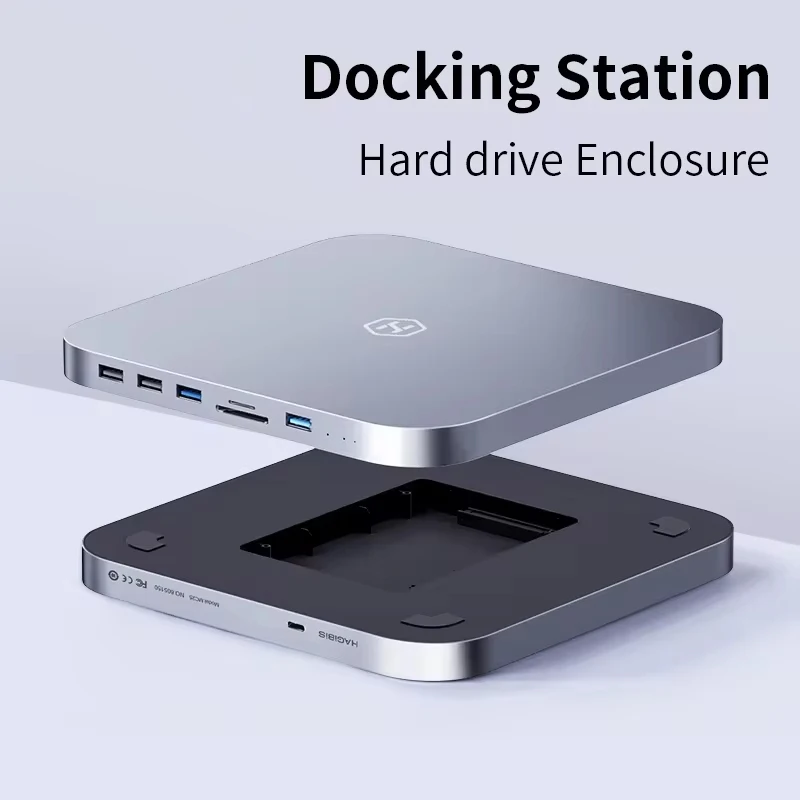 Docking station typec mac studio base expansion hard disk enclosure conversion sata to usb adapter for computer laptop M1/M2 bra