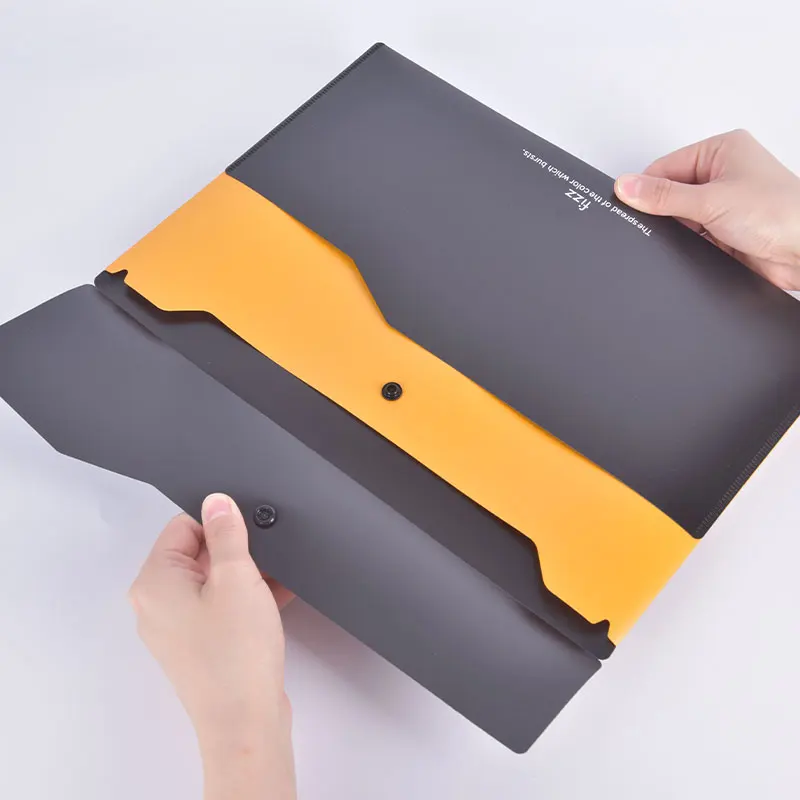 File Bag Office Folder Binder Folder Fizz Filing Product A4 File Folder Office Desk Organizer 2-layer File Bag Office Supplies