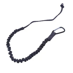 Heavy - Duty Safety Harness with Elastic Buffer Sling & Anti - Fall Protection (Black)