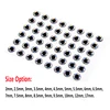 [100PCS] 3D  Eyes for Lure Making Fly Tying Stick Fishing Silver 3mm 4mm 5mm 6mm 7mm 8mm 9mm 10mm 11mm 12mm 14mm 16mm 18mm 20mm 2