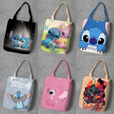 Cartoon Stitch Canvas Tote shopper bag 