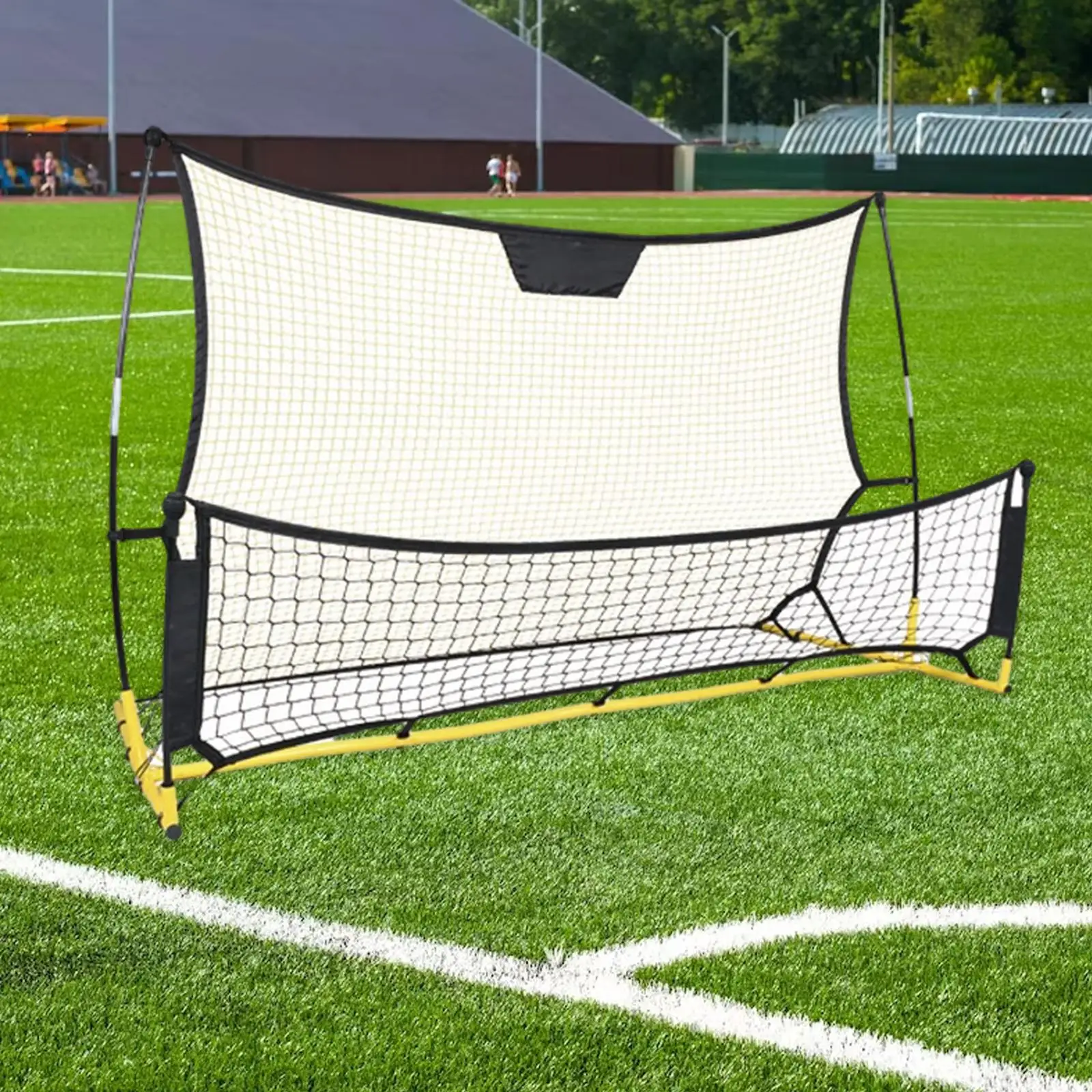Soccer Rebounder Net, Soccer Trainer Football Rebound Net Practice Soccer Net Training for Children Volley Boys Girls Yard