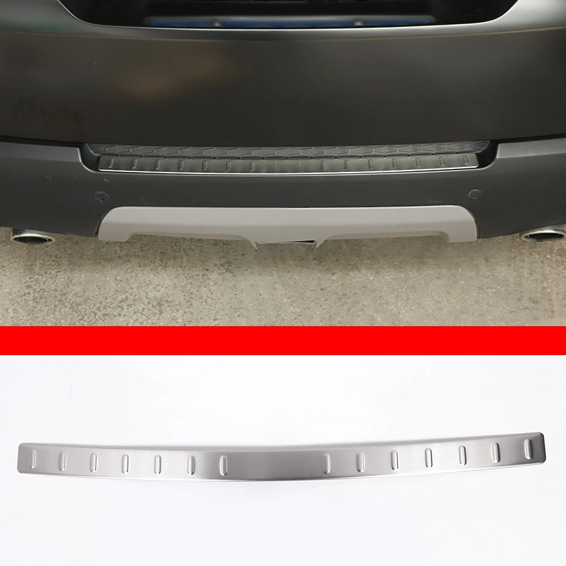 

For Land Rover Range Rover Sport 2014-17 Outside Rear Bumper Guard Plate Cover Trim Scuff Sill Stainless Steel Accessories 1 Pcs