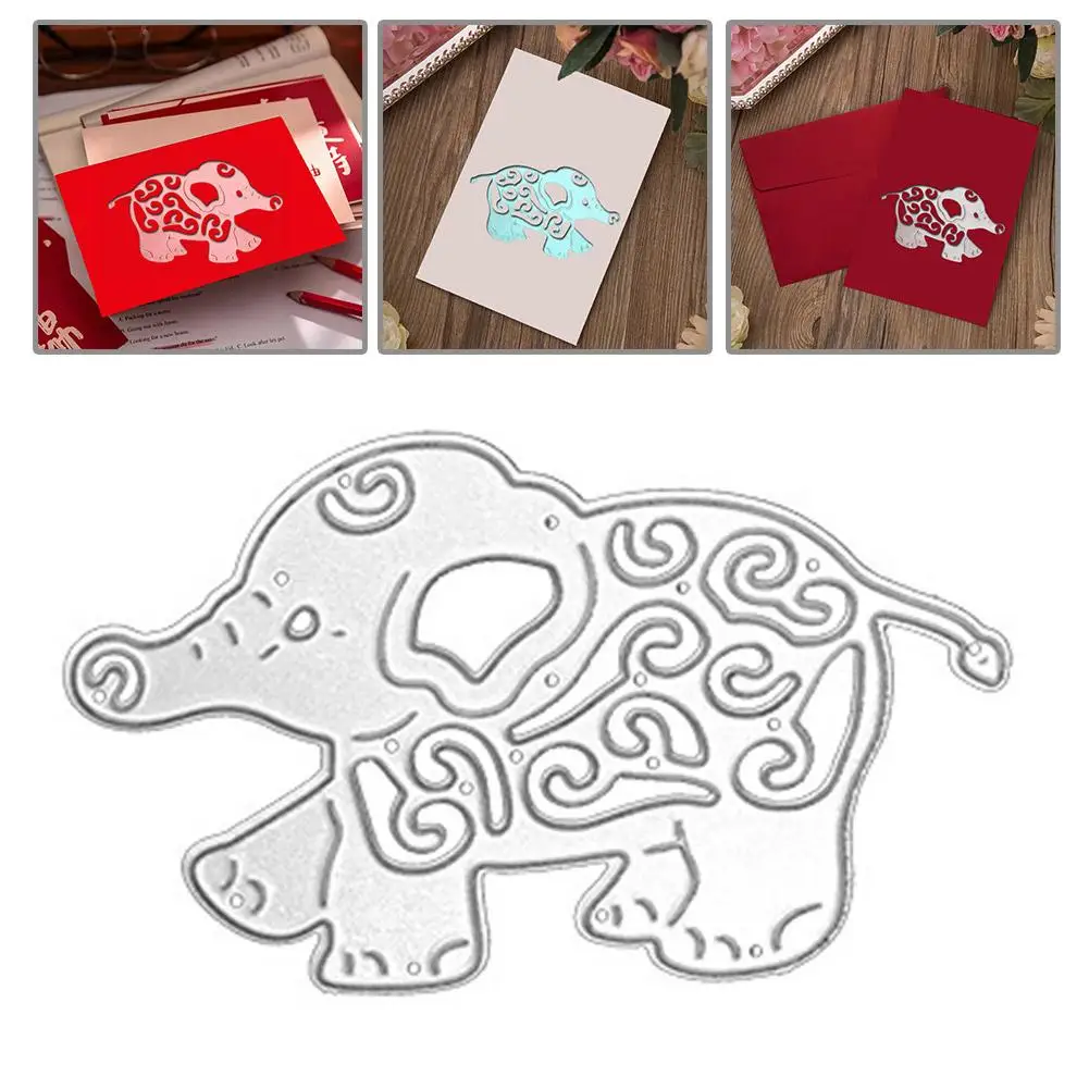 

Lovely Elephant Metal Cutting Dies Stencils for DIY Scrapbooking/photo Album stamps Decorative Embossing DIY Paper V0Q0
