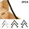 2PCS Metal Lid Support Hinges Stay Antique Bronze Iron Decor Hinge Box Furniture Furniture Hinges Accessories                New