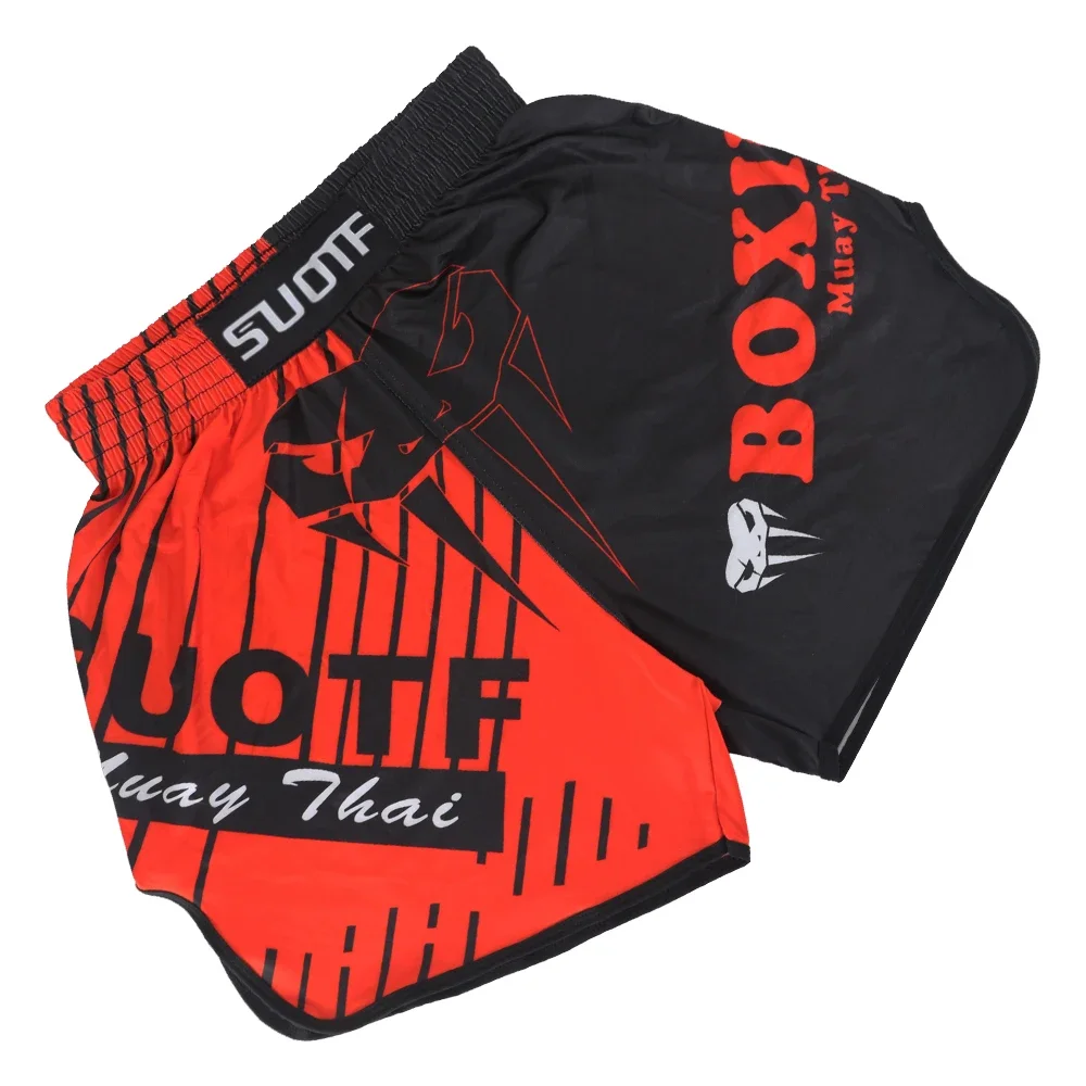 SMen's Boxing Shorts MMA Clothing Muay Thai Taekwondo Shorts Fighting Fitness Fighting Pants Children's Sanda Sports Pants