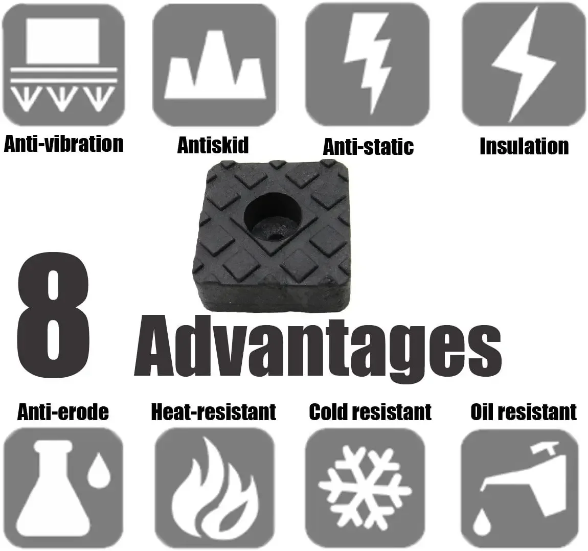 Non Skid Legs Pad Bumpers Pads Non Slip Feet Pads with Screws Square Shape Carpet Floor Protector for Tables Chair Sofa 12Pcs chair leg caps,furniture gliders,furniture foot mats,chair leg protector,furniture foot protector,furniture leg pads,furniture foot pads,furniture leg caps,rubber furniture feet pads