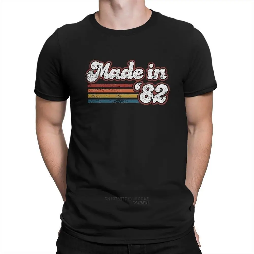 

1982 41th Birthday TShirt for Men Vintage Born 1982 Retro Birthday Gift for Male Women Summer Streetwear Tee Shirt
