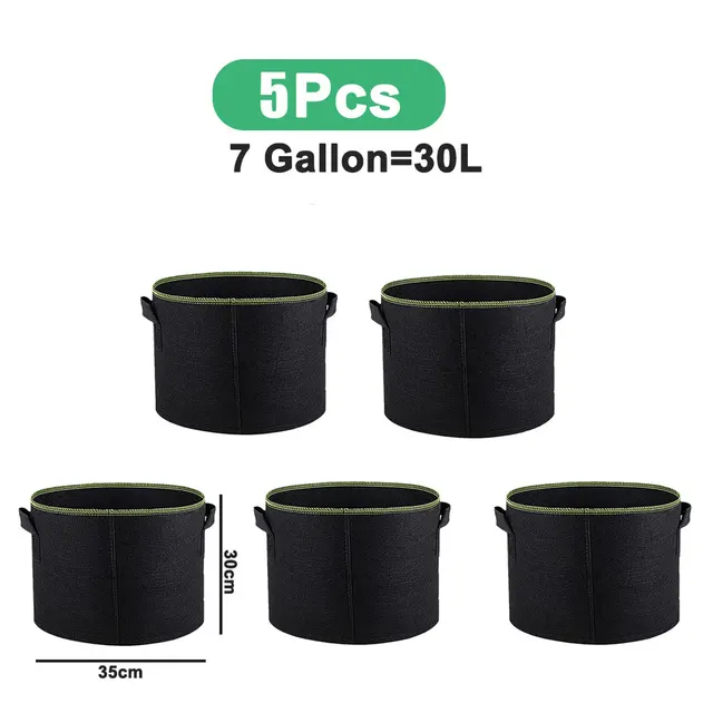 5x 7gallon(35x30cm)