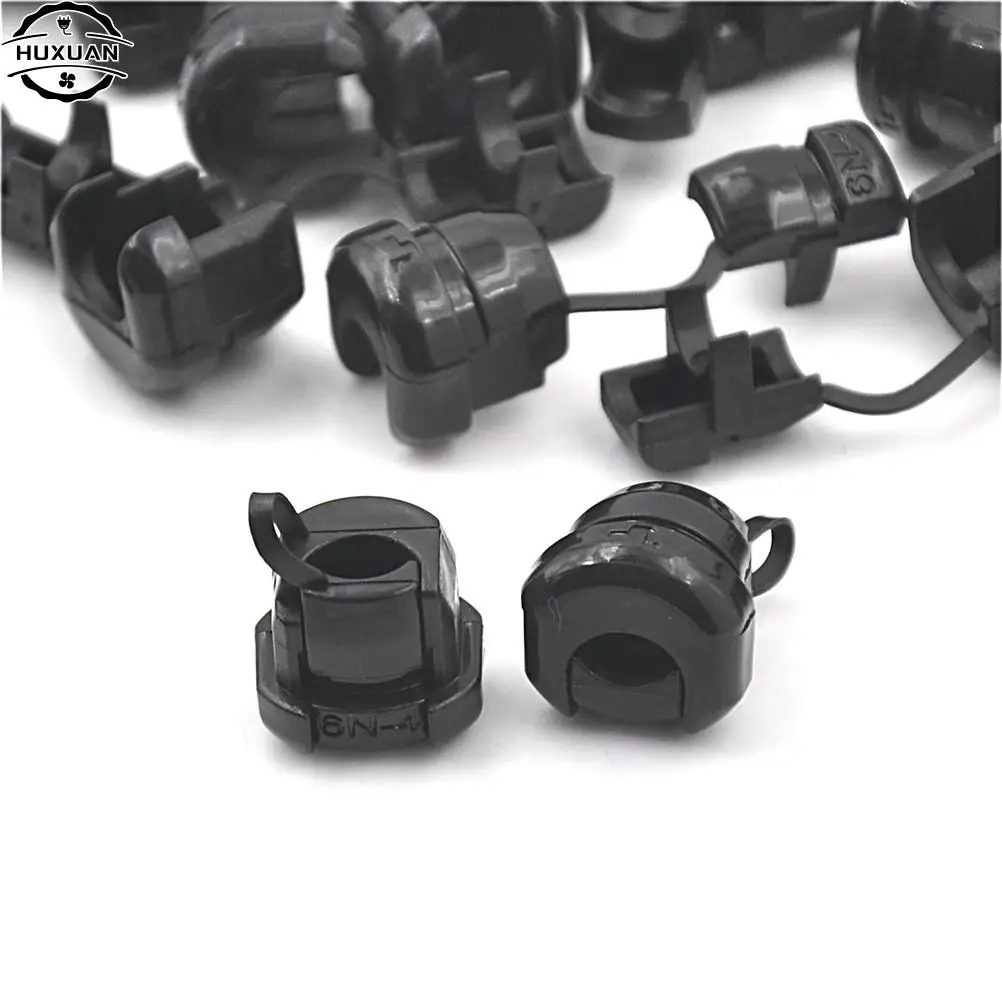 20pcs/lot 6N-4 Strain Relief Bushing SJT 18AWG T = 0.5~1.6mm Nylon Black,strain relief bushing
