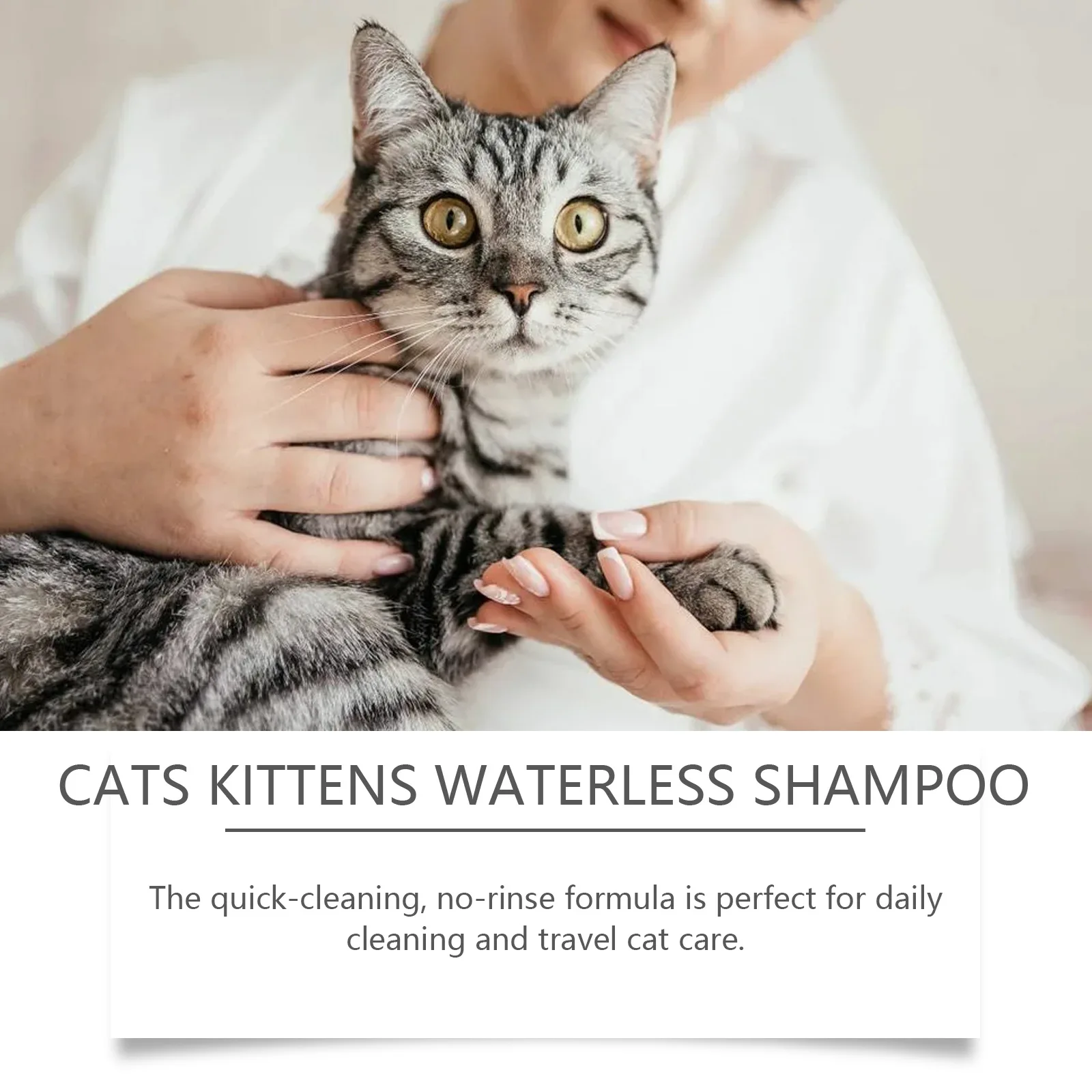 Cat Shampoo For Bath Deodorising Fragrance Pet Grooming Supplies Odor Eliminator Waterless Hair Smooth Shampooes Mousse_voghion.com