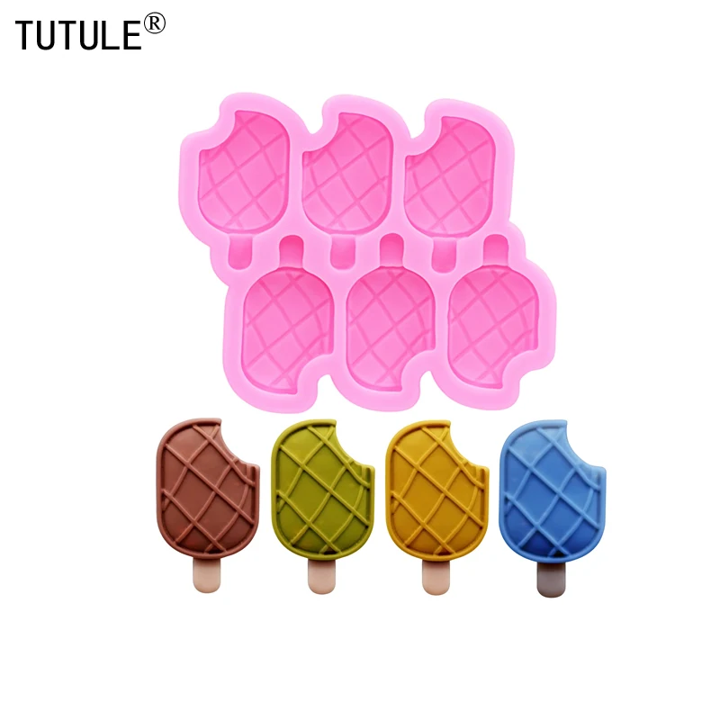 DIY stick ice earrings silicone mould jewelry accessories clay silicone mould Ice Cream Chocolate cake Decor molds