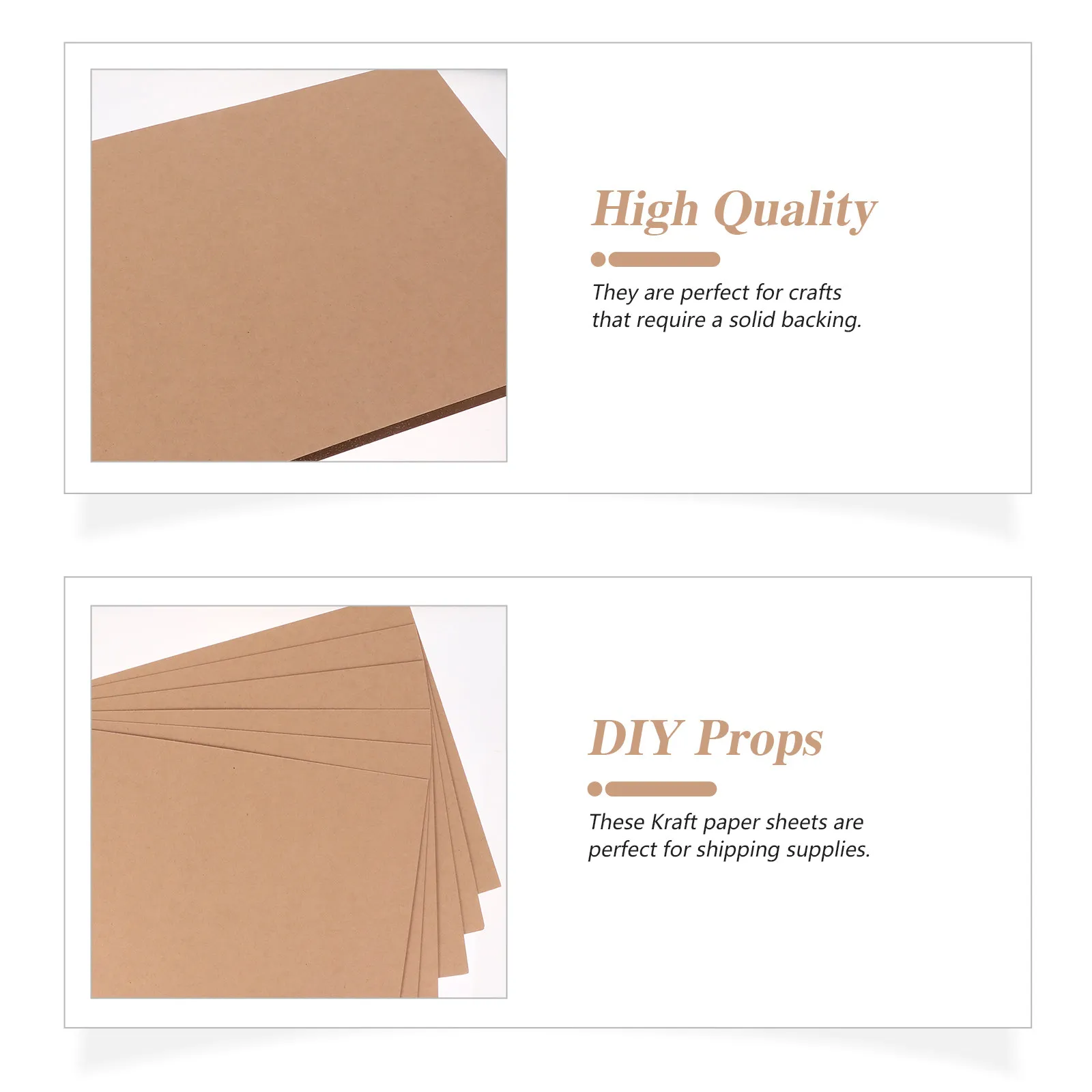 20 개 A3 두꺼운 크래프트 판지 시트 Diy 공예 포장 배송 포장지 용품 사무용품