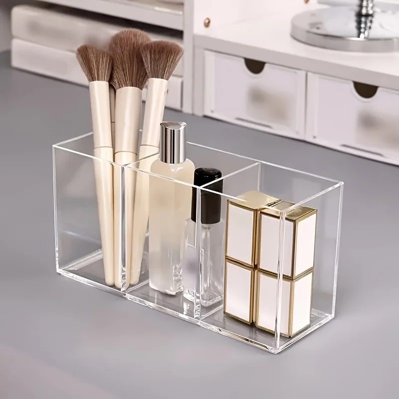 Cosmetic Storage Box Multi functional Transparent for Home Storage Platforms Durable Transparent Material