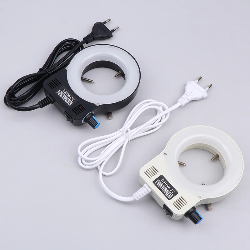 Microscope Light Microscope LED Ring Light Illuminator Lamp For Microscope Circle Light Industrial Camera Source EU Plug