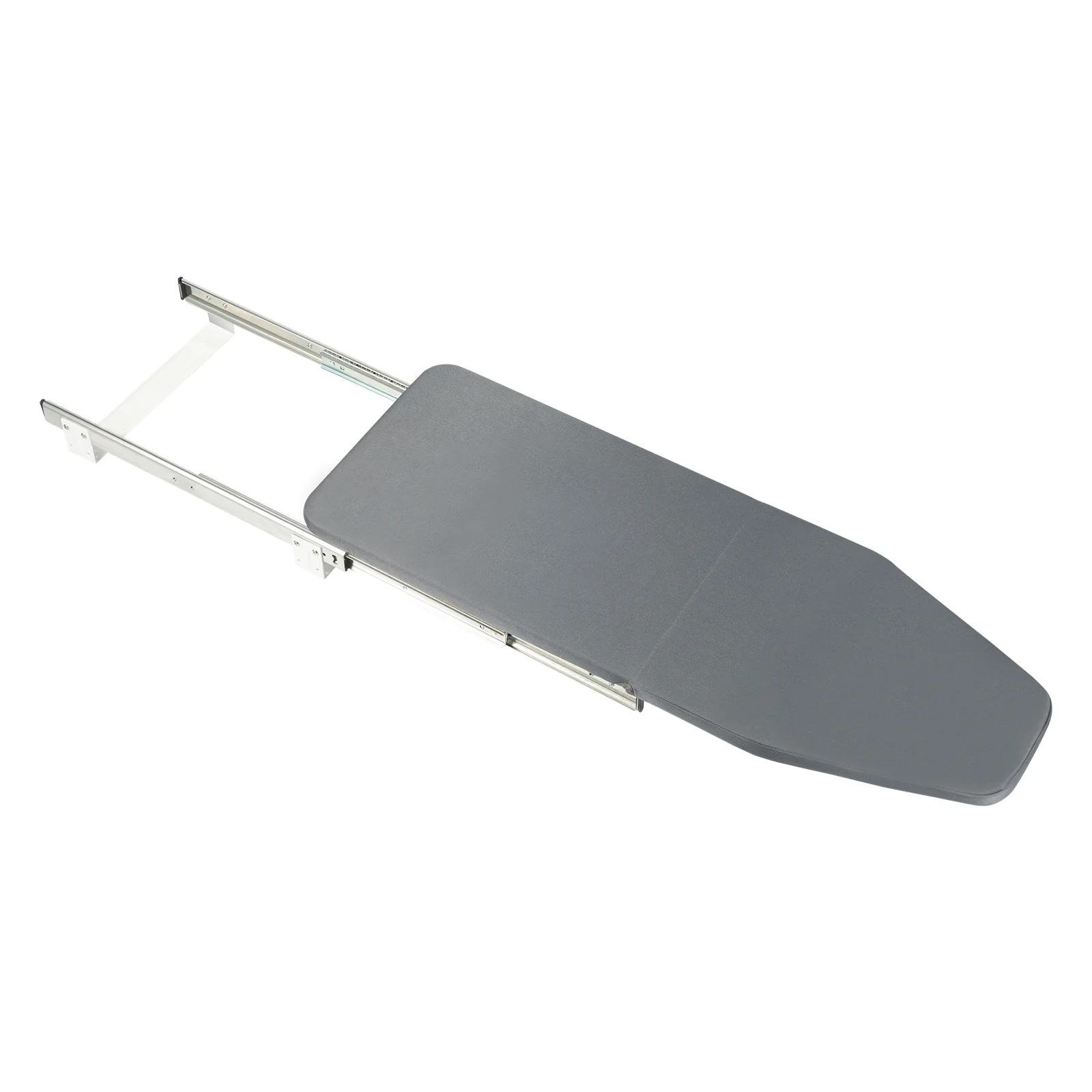Klappbares Bügelbrett, Drehbares Ausziehbares Bügelbrett mit Metallrahmen zur Schrankmontage 80x29,5x12cm für Zuhause und Apartment – Detail 4