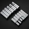 1PCS 1/2" Drive Deep Hex Socket CRV Hand Tools 6 Point Socket Wrench Head 78mm Long  Extension Sleeve Adapter 8-32mm Anti-rust 2