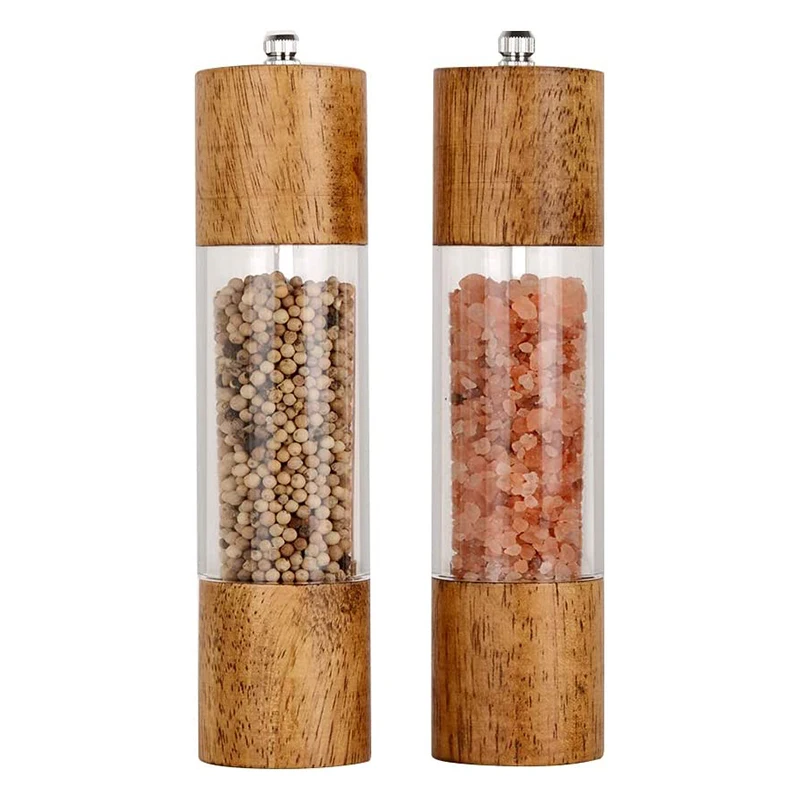 Salt and Pepper Grinder Set Manual Mills Shakers with Adjustable Ceramic Core 137 salt and pepper grinder