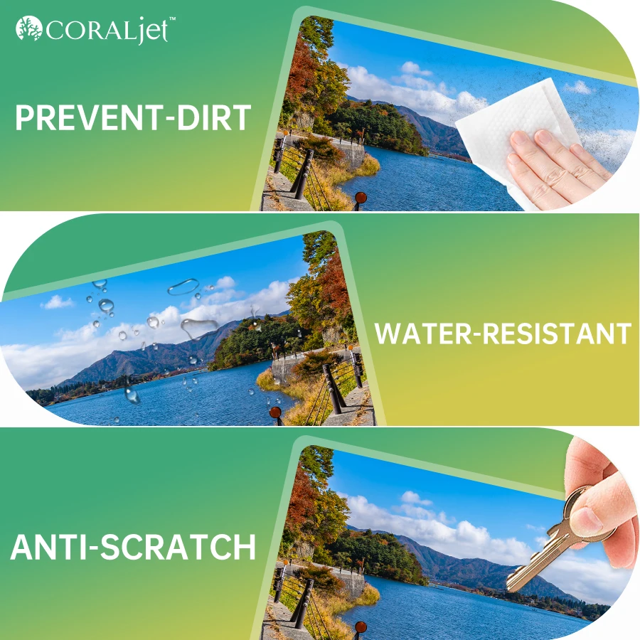 Coraljet Thermal Laminating Pouches Clear 50 Sheets A4 Size 3 Mil Waterproof Photo Paper Transparent Laminators lamination film