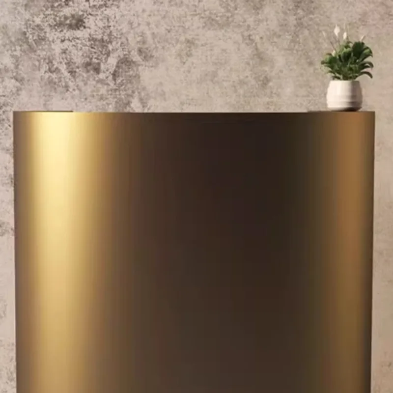 Church Pulpit Showroom Small Bar Arc Restaurant Beauty Salon Steel Front Desk Hotel Reception Desk Atril Conferencia Podium