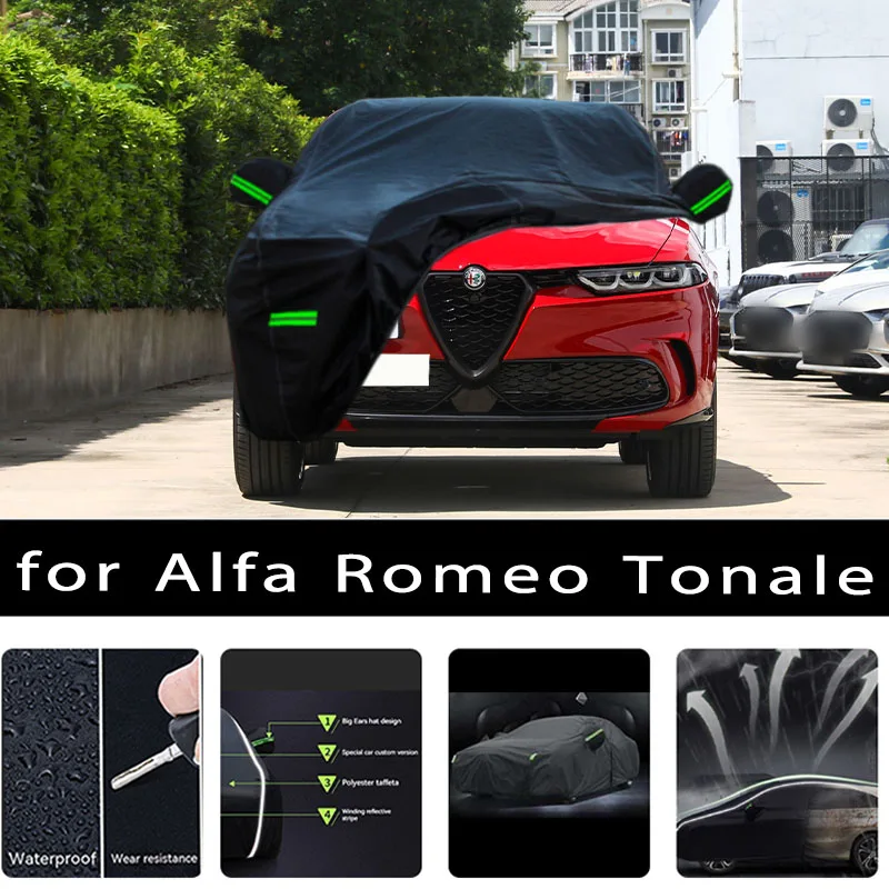 

For Alfa Romeo Tonale Outdoor Protection Full Car Covers Snow Cover Sunshade Waterproof Dustproof Exterior Car accessories