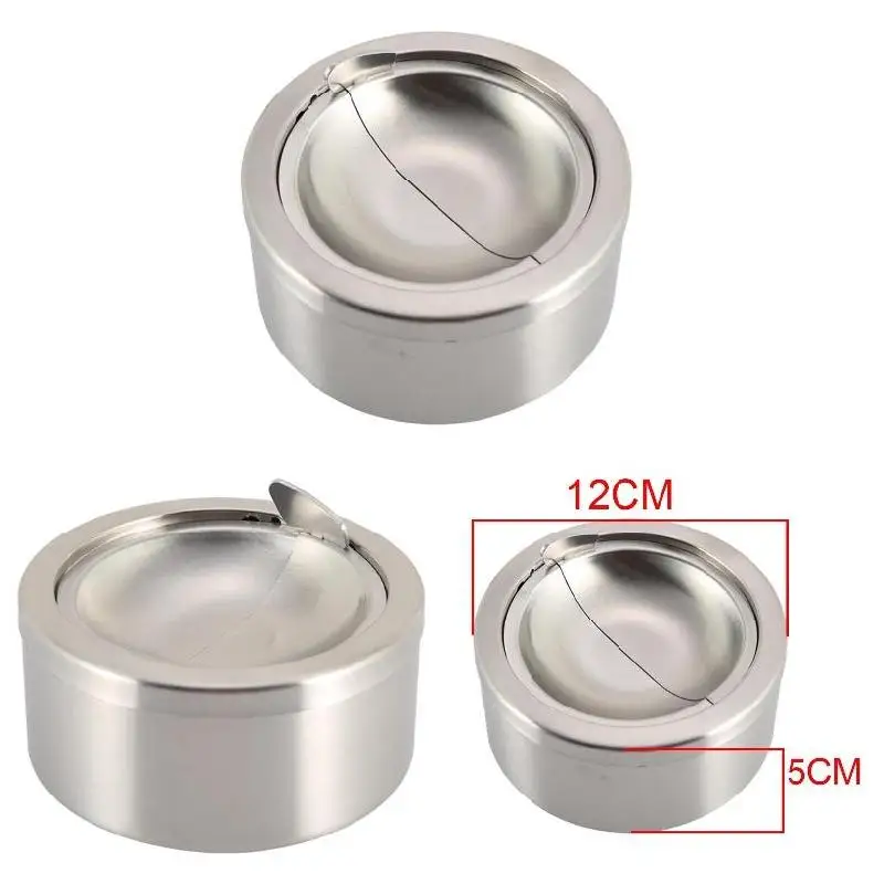 Creative Ashtray Household Stainless Steel Funnel Ash Proof Ashtray Personalized Multi Function Office Indoor Outdoor Accessorie for cigarettes ashtray,stainless steel ashtray