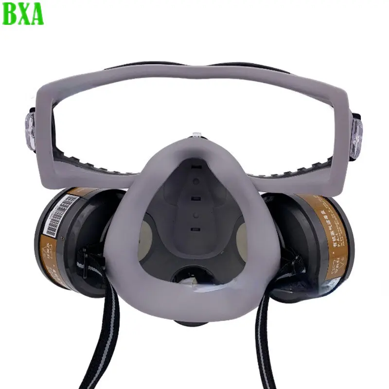Gas Mask 8200 Protective Chemical Respirator Filters Industrial Paint Spray Organic Vapor Anti-Dust Goggle Safety Professional