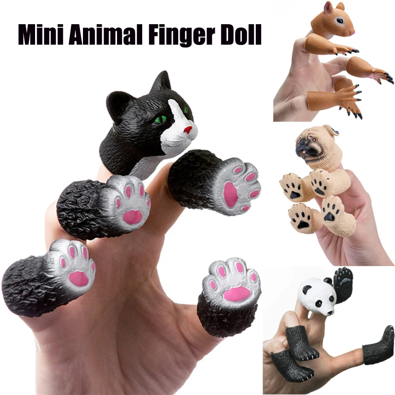 Fantoche de mão de gato bonito realista, cabeça de gato aberta, boca móvel,  brinquedo interativo para crianças, brinquedo modelo animal de simulação :  : Brinquedos e Jogos