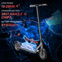 LADPED LP80/LP10 Scooter électrique 5-35KM longue portée 350/500W moteur puissant Escooter intelligent avec pneu antidéflagrant de 8.5/10 pouces 5