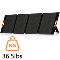Panneau solaire portable pliable de 420W à haut rendement de conversion, chargeur solaire avec câble de connexion 4-en-1, alimentation solaire extérieure pour station d'alimentation, camping, camping-car, bateau, vie hors réseau. 7