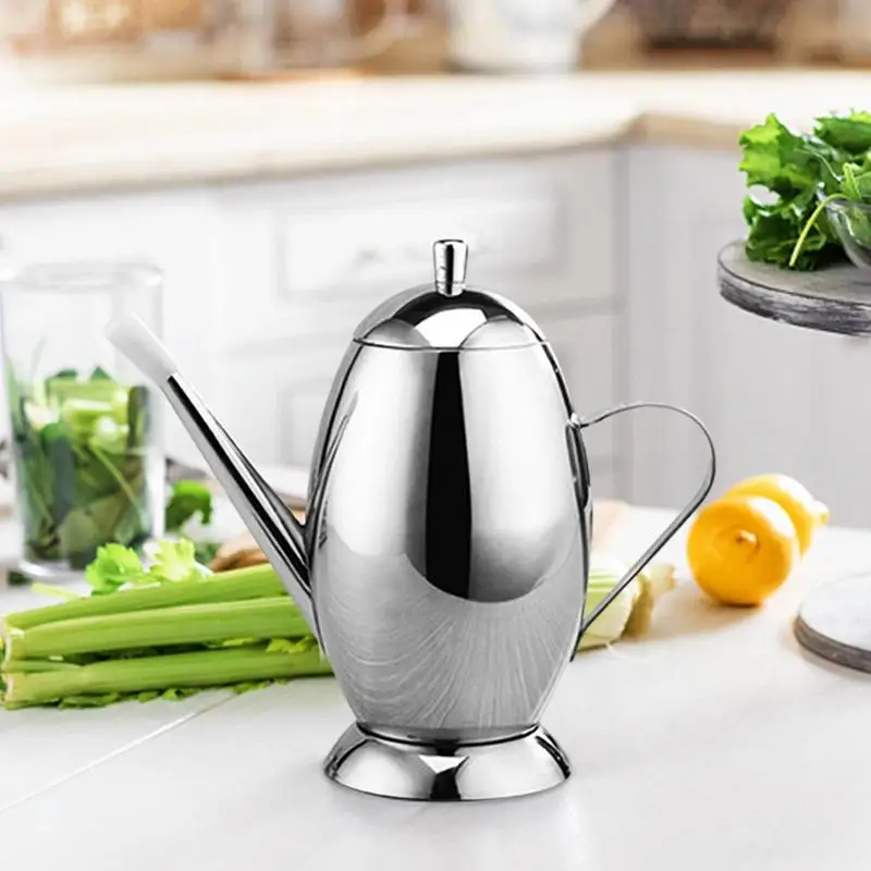 

Oil Pot Dust Proof Lid Oil Storage Container With High Temperature Resistant Well Designed Oil Pot For Storing Frying Cooking