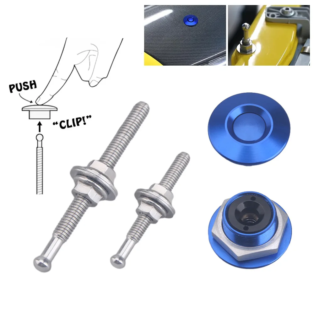 32mm Long Short Neutral engine hood pin clamp kit