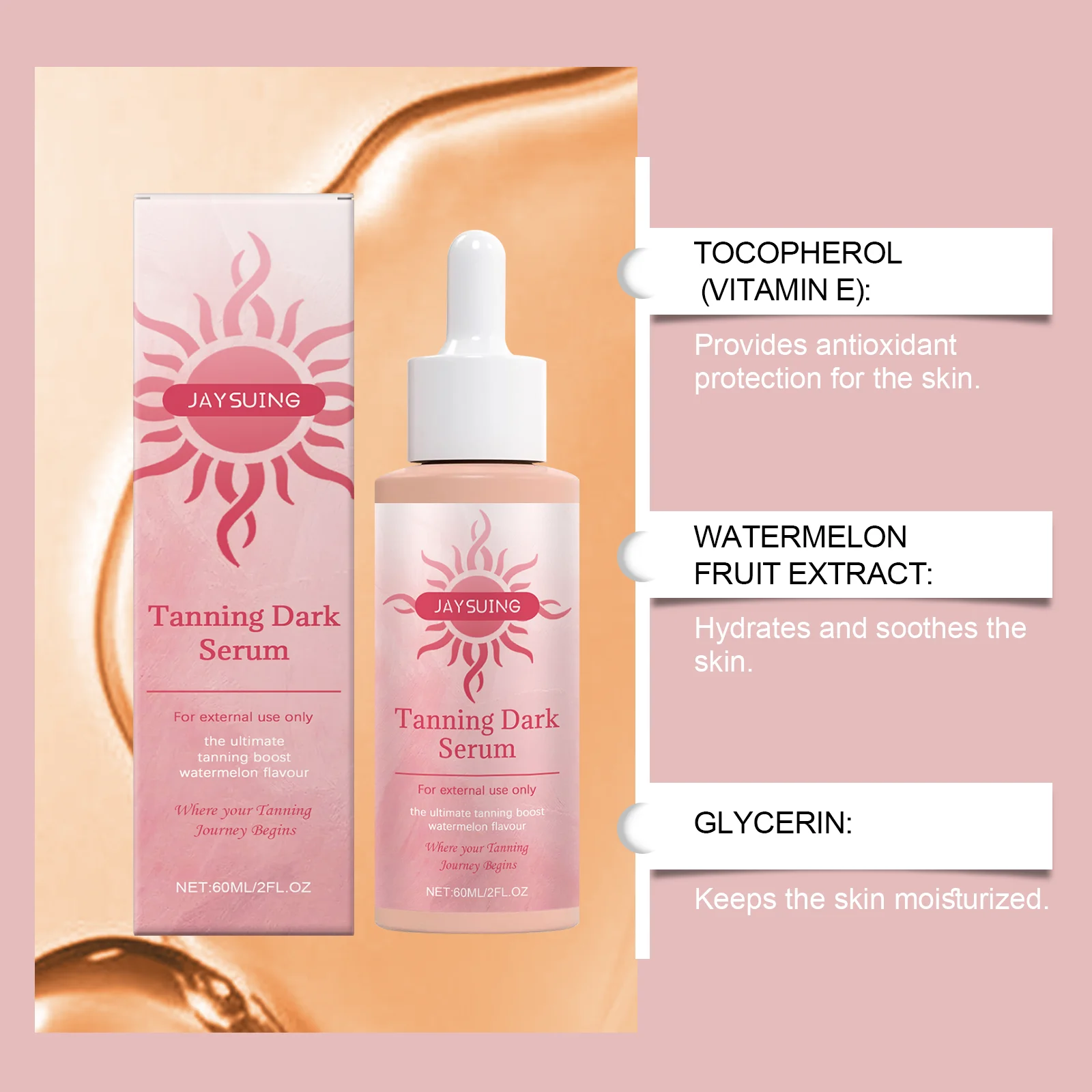 Self Tanning Drops Face Tan Boosting Color Correcting Water-Resistant Moisture Gradual Glow Bronzing Tanner Instant Tan Enhancer