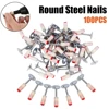 100PCS Round Nails for Mini Nail Gun Wall Fastening Tool Pneumatic Nailing Gun Wall Fastening Tool Nailer Special Nail 1