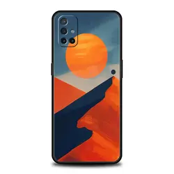 Abstract Mountain Sunrise Line Phone Case Cover for OnePlus 8T - 9R (A1)