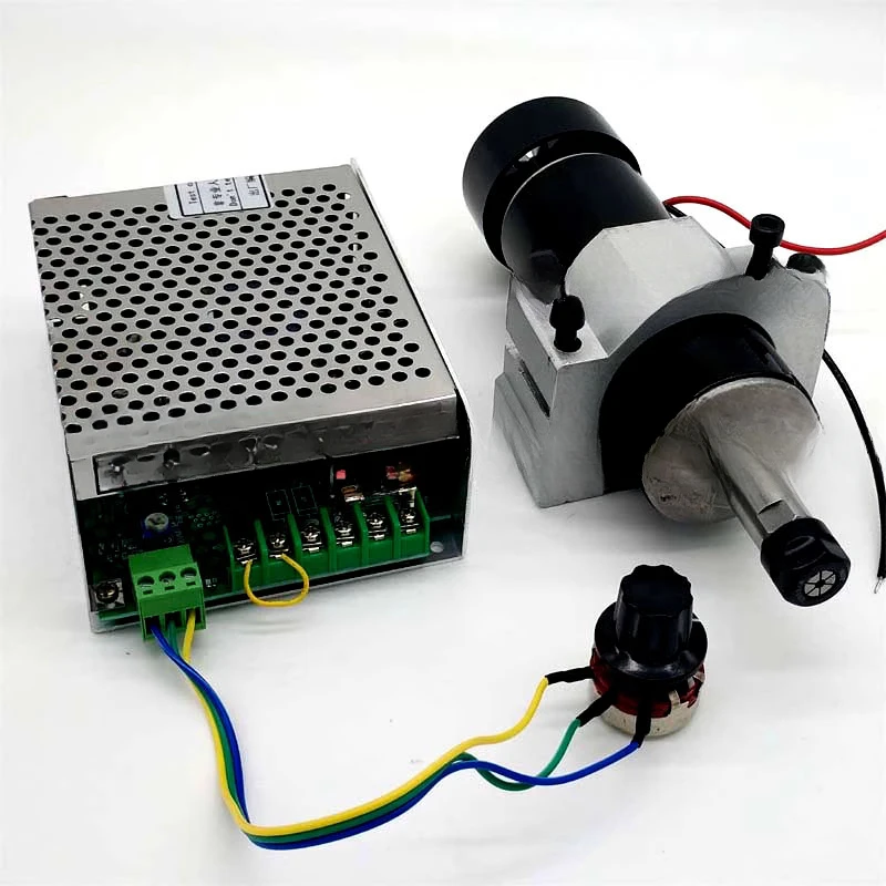 

500W air-cooled spindle motor + controller + spindle device PCB engraving machine ER11 12000 rpm