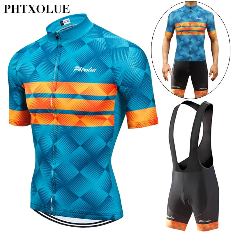 Pro Cycling Jersey Set Men Cycling Set Outdoor Sport Bike Clothes Women Breathable Anti-UV MTB Bicycle Clothing Wear Suit Kit