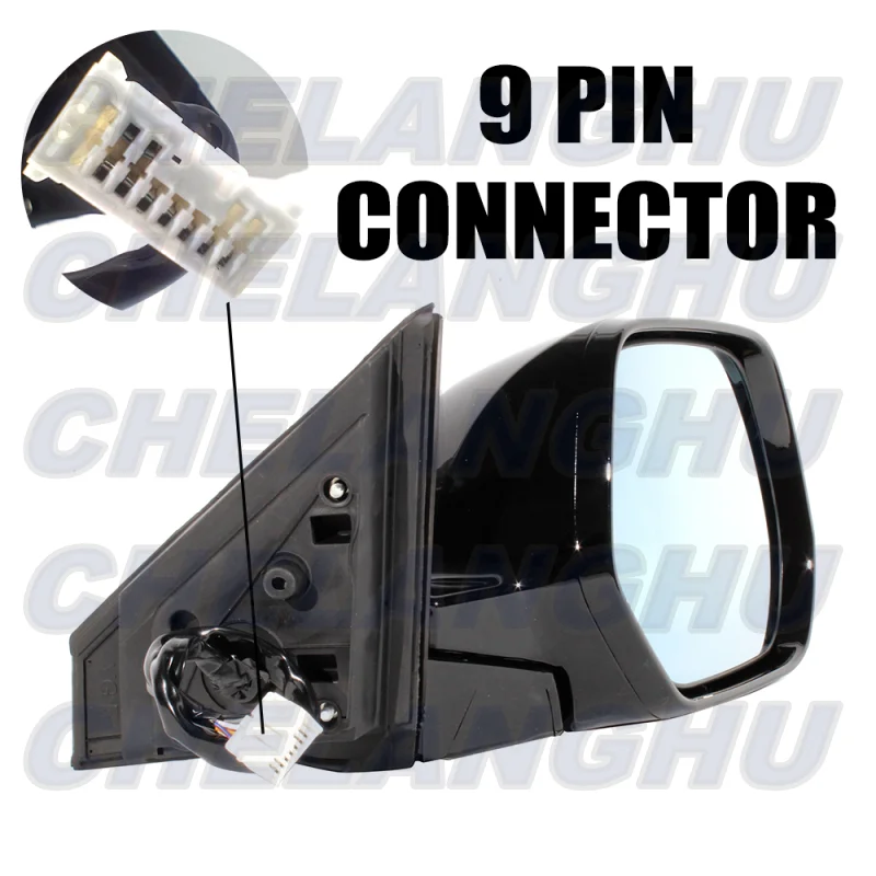 Gruppo specchio per Honda CRV CR-V RE1 RE2 RE4 2007 2008 2009 2010 2011 versione europea coppia L + R 9pin verniciato nero riscaldato