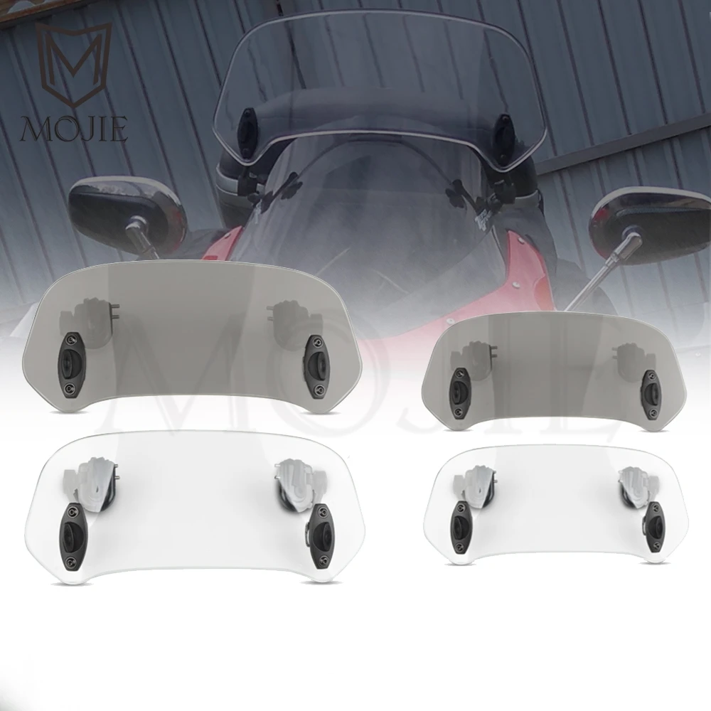 

For YAMAHA Tricity 125 155 TRX850 TZR 125 250 VMAX 1200 1700 Motorcycle Windshield Extension Spoiler Windscreen Air Deflector