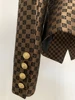 HIGH STREET Newest 2024 SS Designer Jacket Women's Double Breasted Slim Fitting Monogram Jacquard Blazer 5