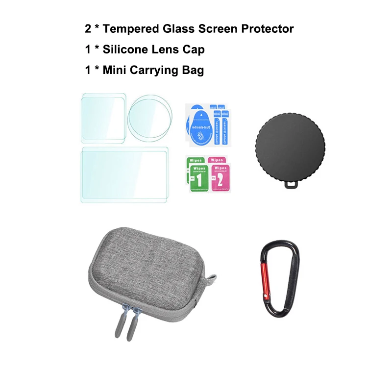 Silicone Protective Carrying Case with Screen Protector & Lens Cap Storage Bag