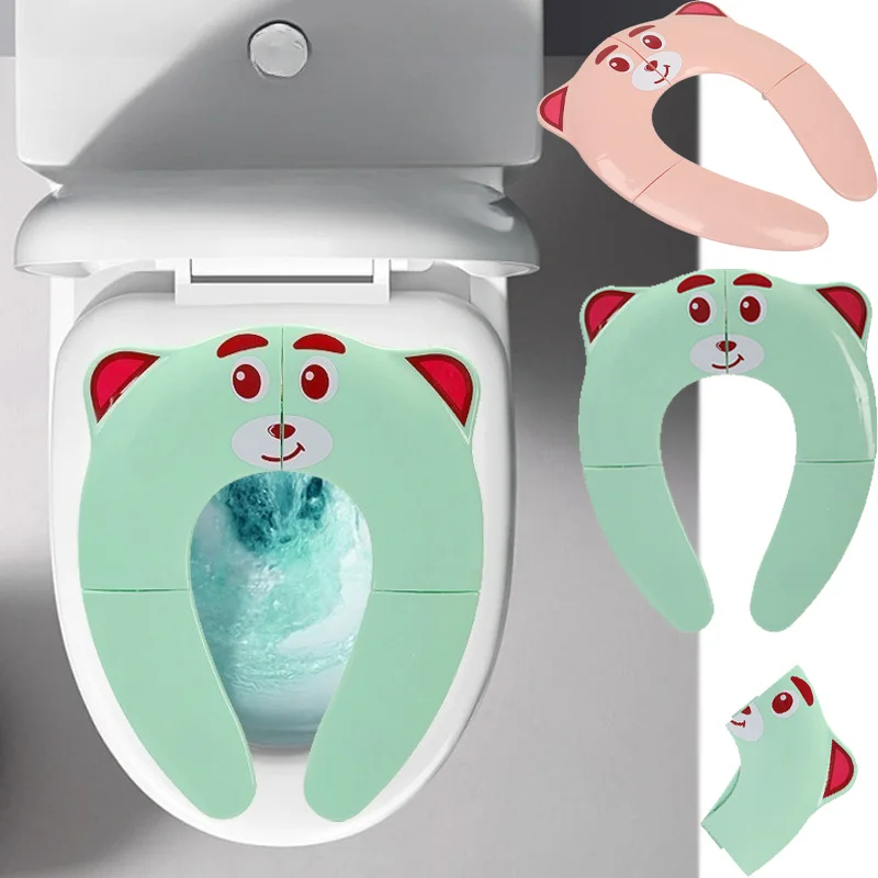 Portable Kids Travel Potty Seat Pad Baby Folding Toilet Training Seats Cover Toddler Urine Assistant Cushion Children Pot Seater