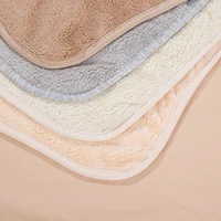 Serviette éponge solide pour bébé, bavoirs en coton doux, serviette de salive réglable, coréen pour enfants garçons et filles, Bandanas de poche, vêtements d'alimentation pour rots 3
