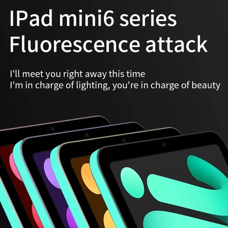 

Tablet Frame Protector Film Luminous PVC For ipad 2021 4G Series Side Films Compatible For ipad Mini 6 5G Anti-Drop Scratches