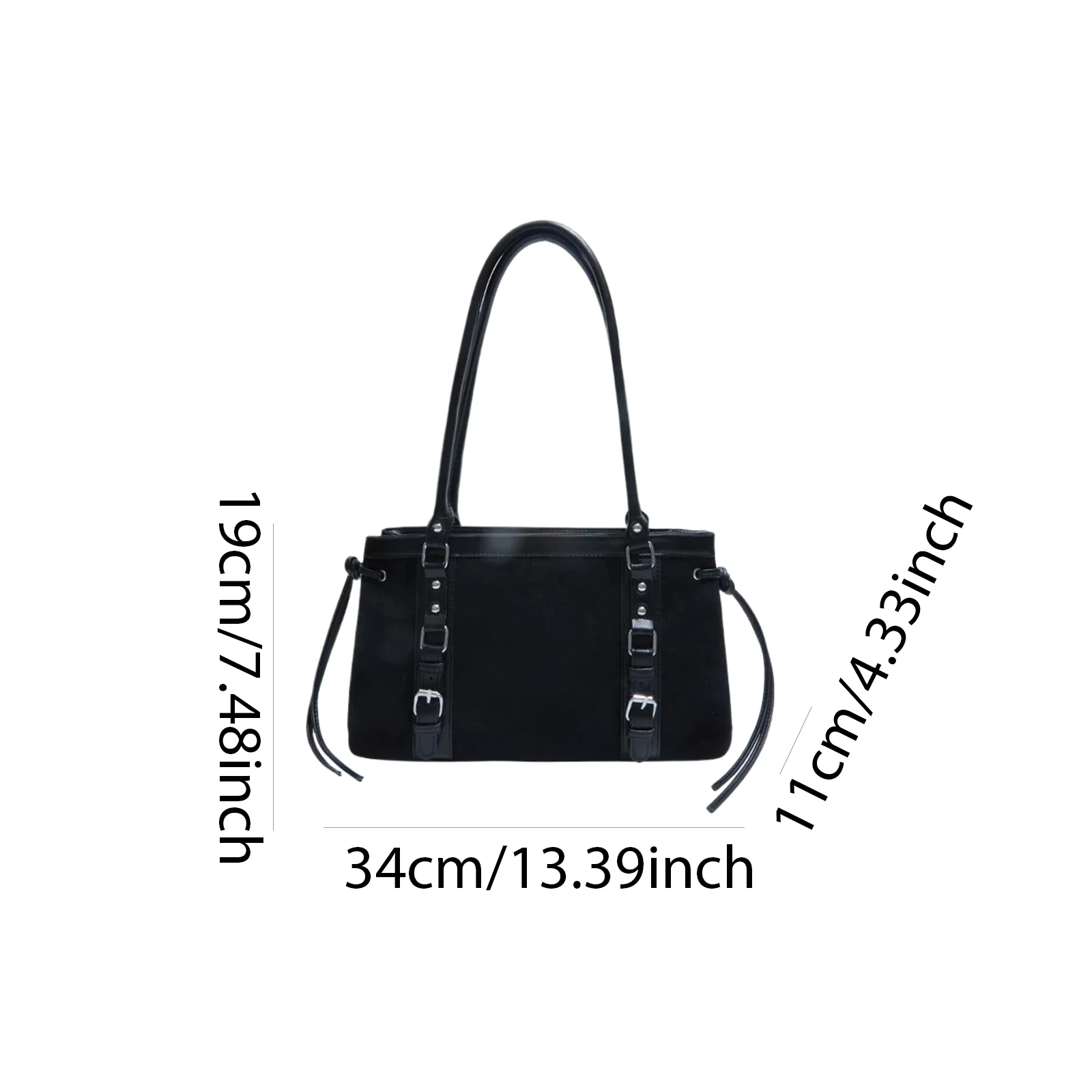 PU Leather Shoulder Bags Large Underarm Bag Vintage Commuter Bag for Women Work Shopping Travel Daily