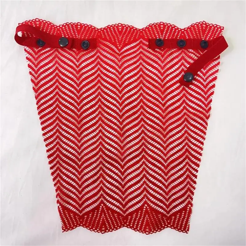 Summer Lace Tube Top Quick Easy Clip-on Lace Anti-glare One-piece Mesh Chest Net Red With Anti-glare Chest Wrap