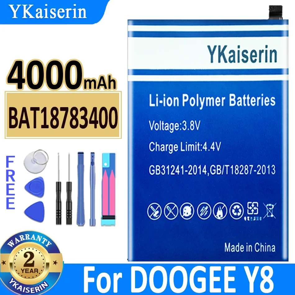 

Аккумулятор ykaisсеребрин на 4000 мАч для батареи DOOGEE Y8
