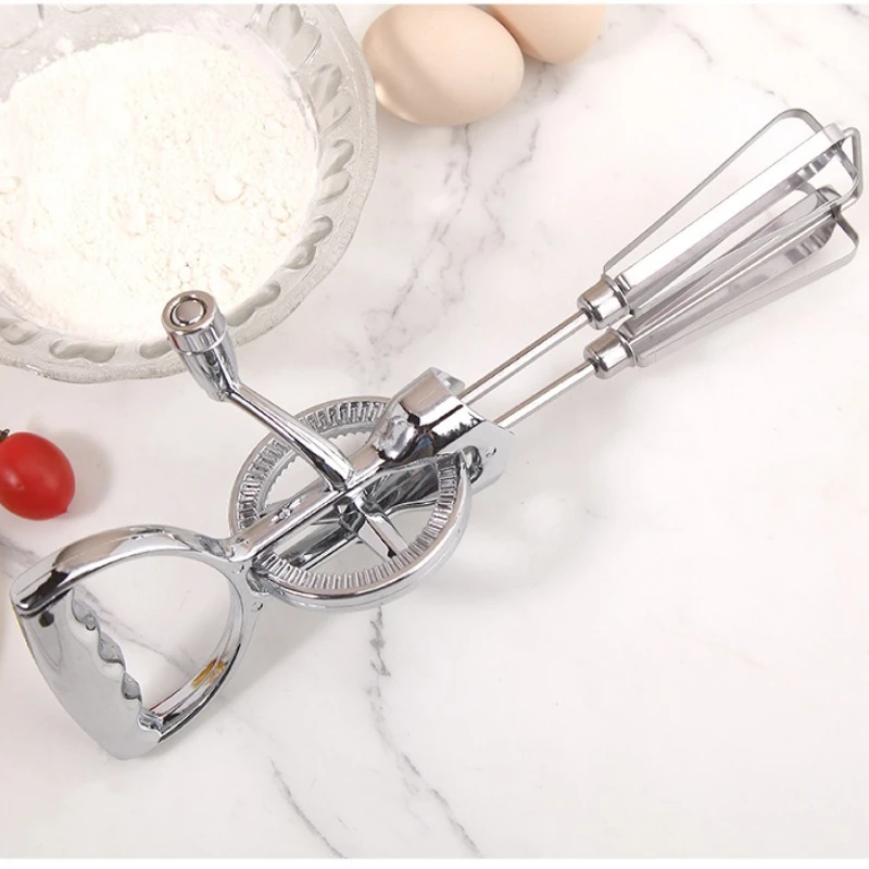 Mixer Egg Beater Kitchen Stainless Steel Hand Push Whisk Blender Egg Beater Milk Frother Egg Beater Frother Foamer Cake Tools
