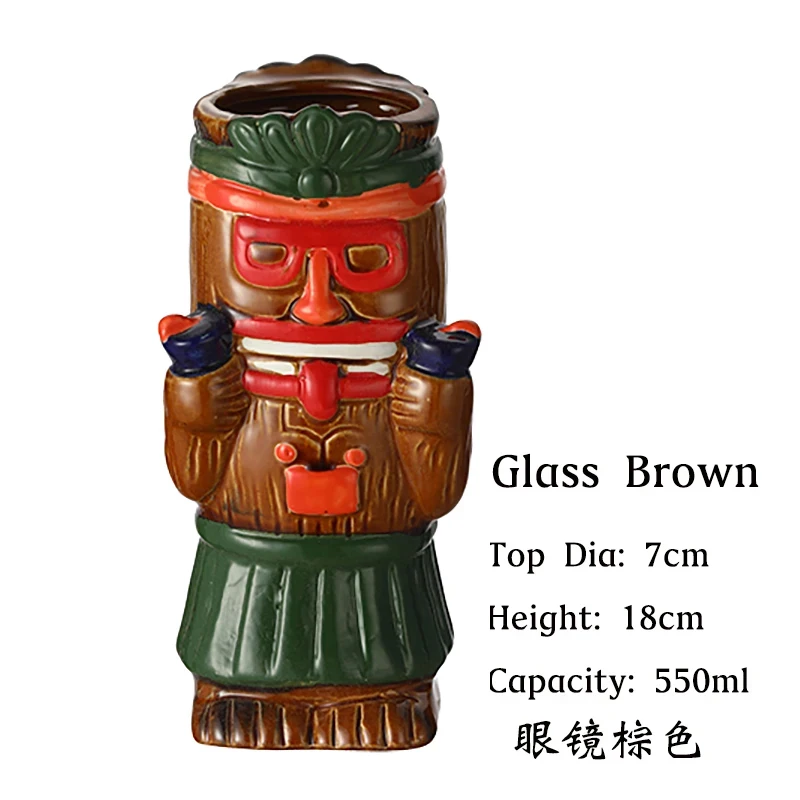 Tiki Mugs Ceramic Mug Party Cocktail Tumbler 1PCS